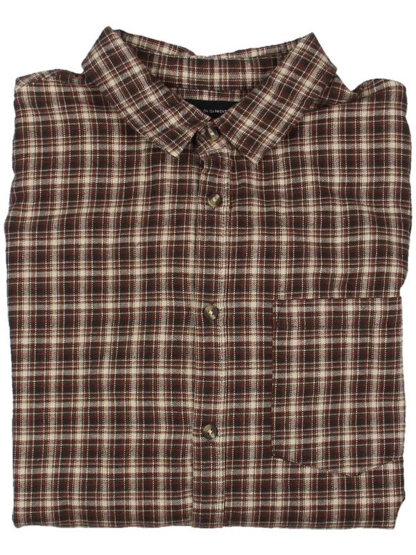 Men's button - front t - shirts with a unique artistic printCamden Mens Plaid Collared Button-Down Shirt Men's button - front t - shirts with a unique artistic printCamden Mens Plaid Collared Button-Down Shirt