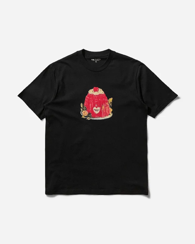 Men's tie - dye t - shirts with a bohemian styleMen's Pudding T-Shirt Black