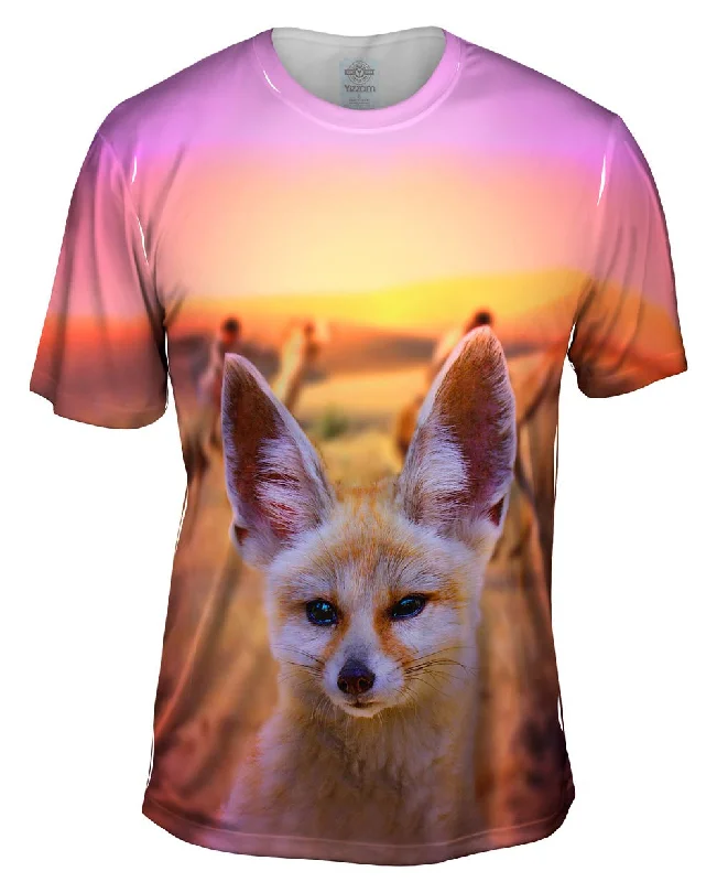 Men's lightweight performance t - shirts for running marathonsCivil Fennec Fox