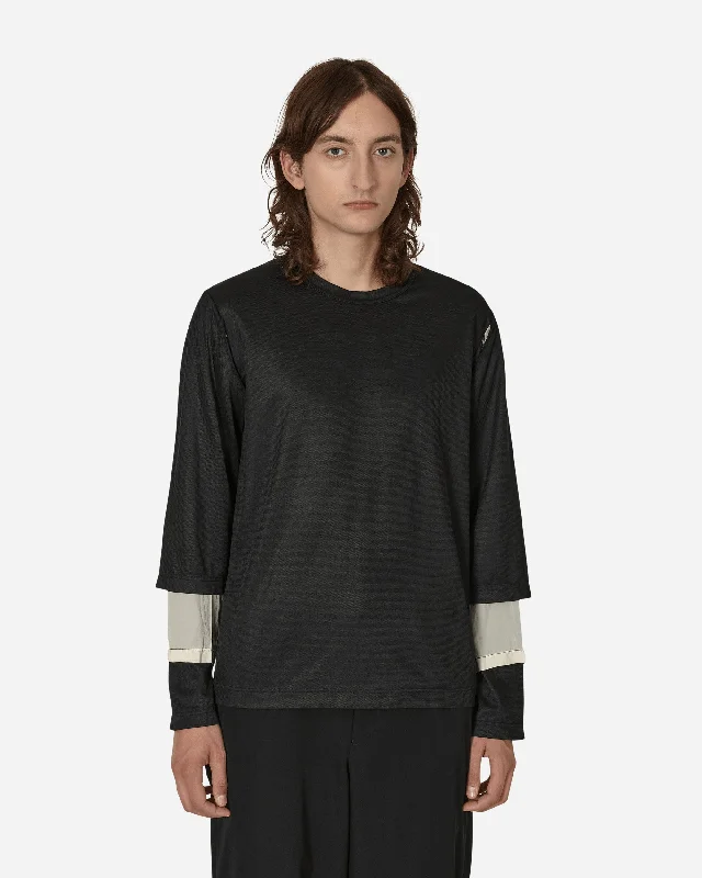 Men's organic cotton crew - neck t - shirts for everyday comfortMulti-Layer Longsleeve T-Shirt Black Men's organic cotton crew - neck t - shirts for everyday comfortMulti-Layer Longsleeve T-Shirt Black