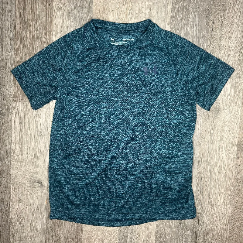 Men's printed Hawaiian t - shirts for tropical vacationsUnder Armour Tech Tee Teal (Junior) Men's printed Hawaiian t - shirts for tropical vacationsUnder Armour Tech Tee Teal (Junior)