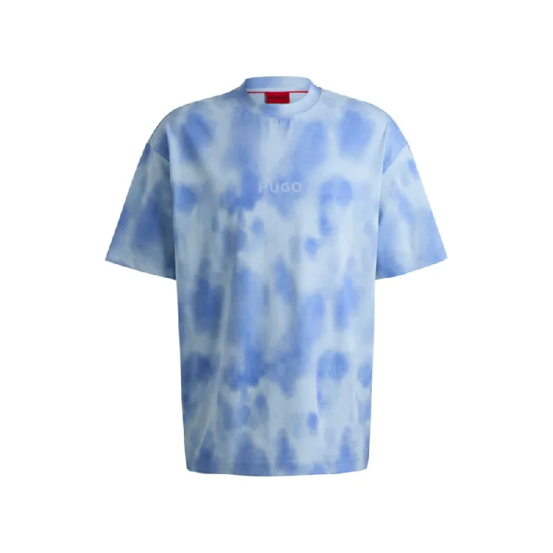 Men's long - sleeve henley t - shirts with button - down placketsCotton-jersey T-shirt with seasonal print Men's long - sleeve henley t - shirts with button - down placketsCotton-jersey T-shirt with seasonal print