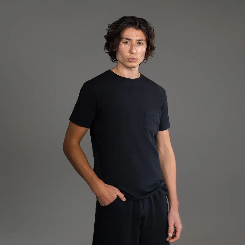 Men's slim - fit graphic t - shirts with vintage rock band printsCumulus Crew Pocket T-Shirt Men's slim - fit graphic t - shirts with vintage rock band printsCumulus Crew Pocket T-Shirt