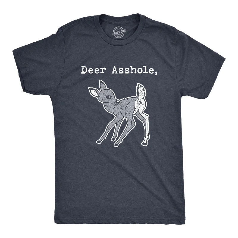 Men's ribbed t - shirts with a textured finish for added styleDeer Asshole Men's T Shirt Men's ribbed t - shirts with a textured finish for added styleDeer Asshole Men's T Shirt