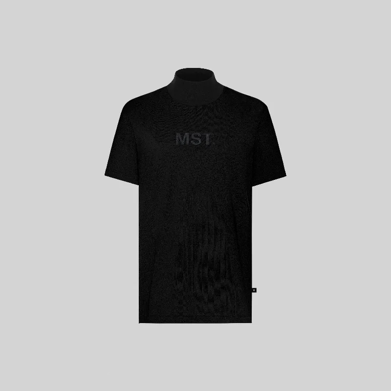 Men's short - sleeve linen t - shirts for summer beach outingsDINO T-SHIRT BLACK