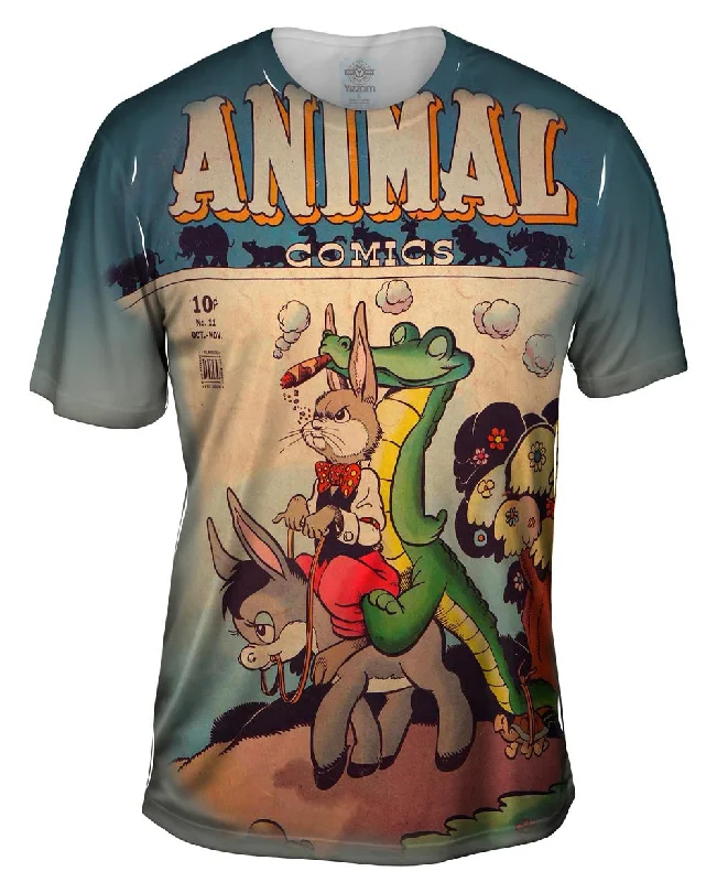 Men's moisture - wicking athletic t - shirts for intense workoutsDonkey Ride Comic Retro Men's moisture - wicking athletic t - shirts for intense workoutsDonkey Ride Comic Retro