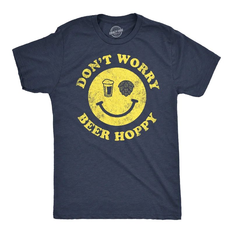 Men's tie - dye t - shirts with a bohemian styleDont Worry Be Hoppy Men's T Shirt