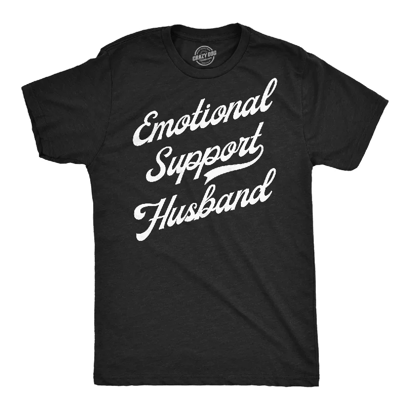 Men's plus - size pocket t - shirts with a classic lookEmotional Support Husband Men's T Shirt Men's plus - size pocket t - shirts with a classic lookEmotional Support Husband Men's T Shirt