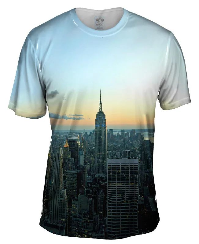 Men's UV - protection t - shirts for outdoor activities in the sunEmpire State New York Sunset Men's UV - protection t - shirts for outdoor activities in the sunEmpire State New York Sunset