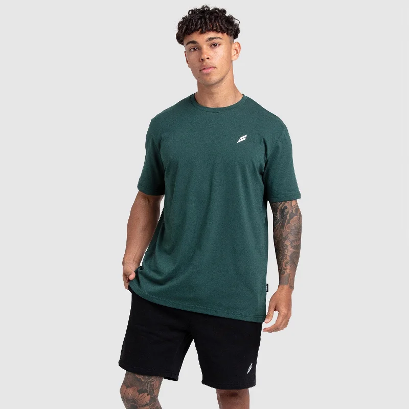 Men's tie - dye t - shirts with a bohemian styleEssential Regular Fit Tee - Forest Green Men's tie - dye t - shirts with a bohemian styleEssential Regular Fit Tee - Forest Green