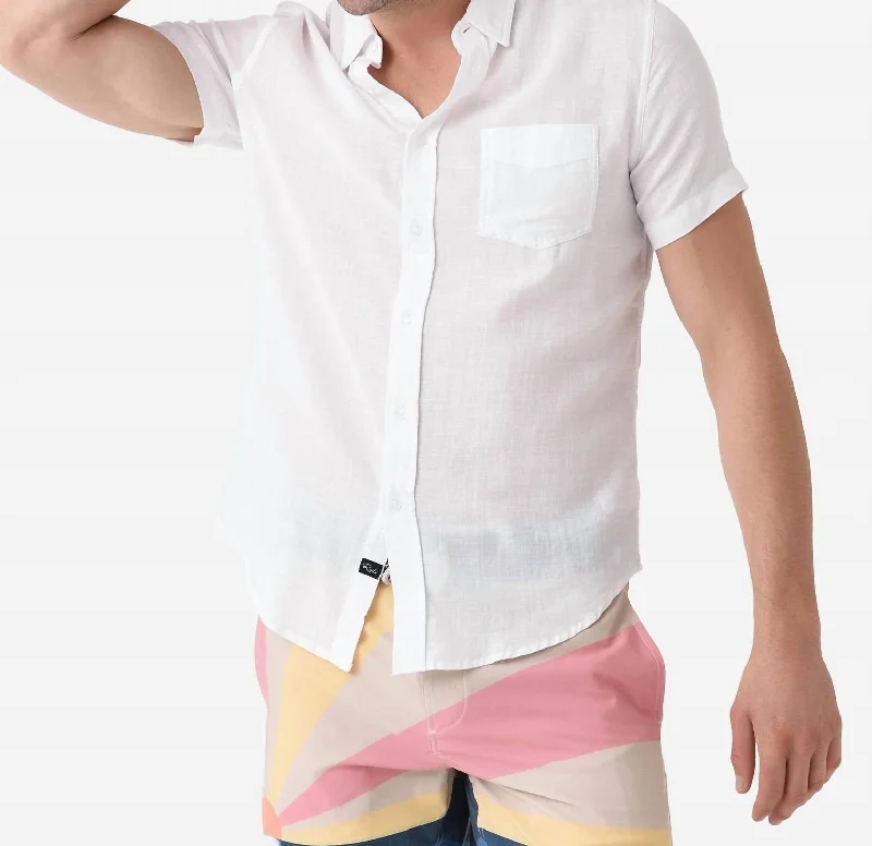Men's antimicrobial t - shirts for odor - free freshness during travelFairfax Button-Down Shirt In White Men's antimicrobial t - shirts for odor - free freshness during travelFairfax Button-Down Shirt In White