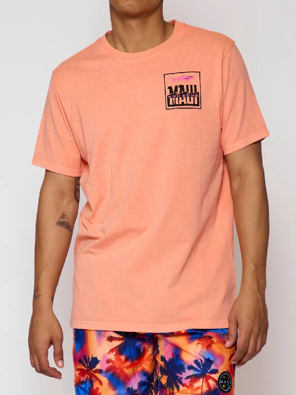 Men's plus - size pocket t - shirts with a classic lookFish Out Of Water T-Shirt in Tangerine Men's plus - size pocket t - shirts with a classic lookFish Out Of Water T-Shirt in Tangerine