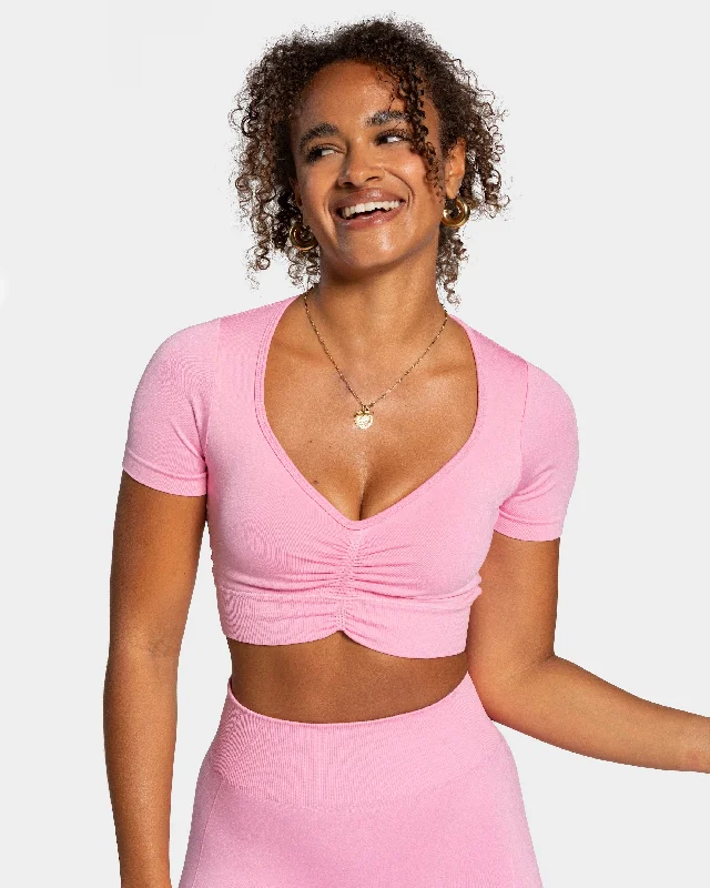 Men's v - neck muscle t - shirts for a body - building aestheticFocus Crop Top "Pink" Men's v - neck muscle t - shirts for a body - building aestheticFocus Crop Top "Pink"