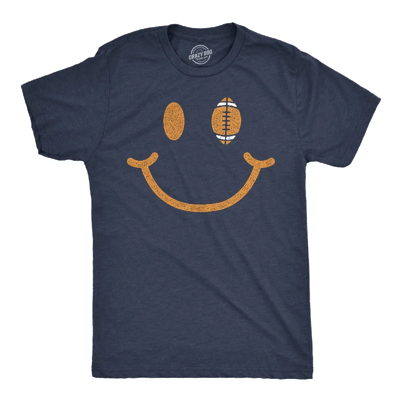 Men's UV - protection t - shirts for outdoor activities in the sunFootball Smiling Face Men's T Shirt Men's UV - protection t - shirts for outdoor activities in the sunFootball Smiling Face Men's T Shirt
