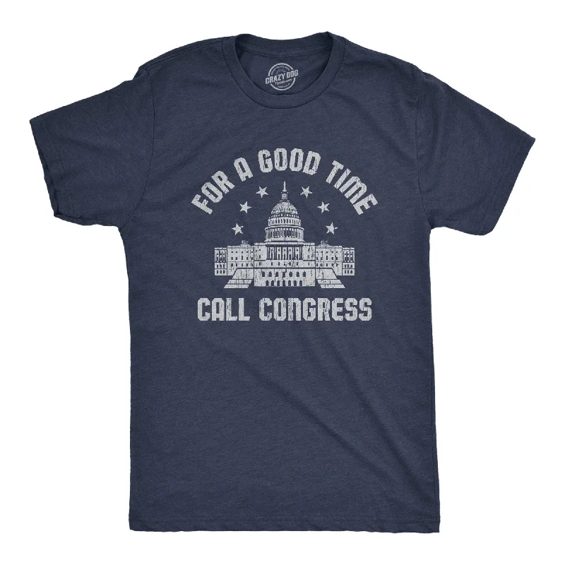 Men's tie - dye t - shirts with a bohemian styleFor A Good Time Call Congress Men's T Shirt Men's tie - dye t - shirts with a bohemian styleFor A Good Time Call Congress Men's T Shirt