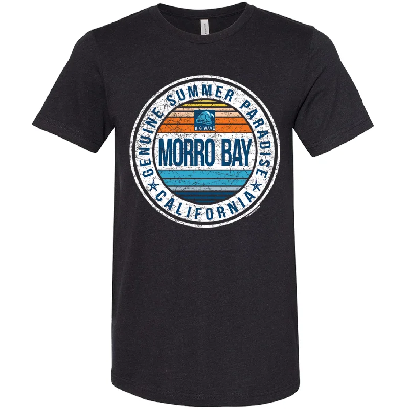 Men's short - sleeve linen t - shirts for summer beach outingsGeniune Summer Paradise Asst Colors Sueded Tee Men's short - sleeve linen t - shirts for summer beach outingsGeniune Summer Paradise Asst Colors Sueded Tee