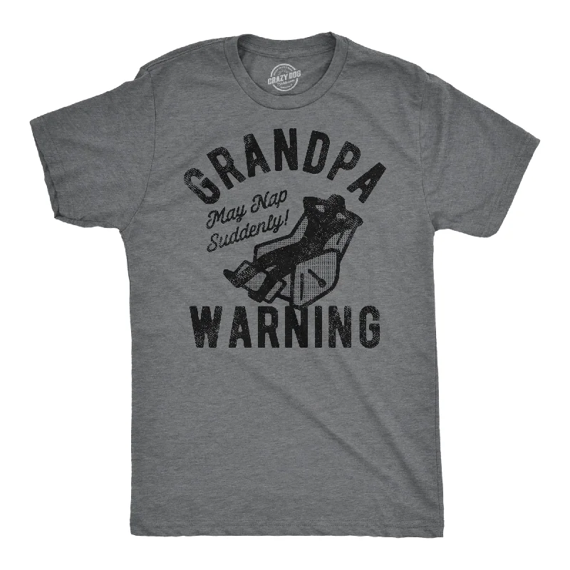 Men's mock - neck t - shirts with a modern and sleek styleGrandpa Warning Men's T Shirt Men's mock - neck t - shirts with a modern and sleek styleGrandpa Warning Men's T Shirt