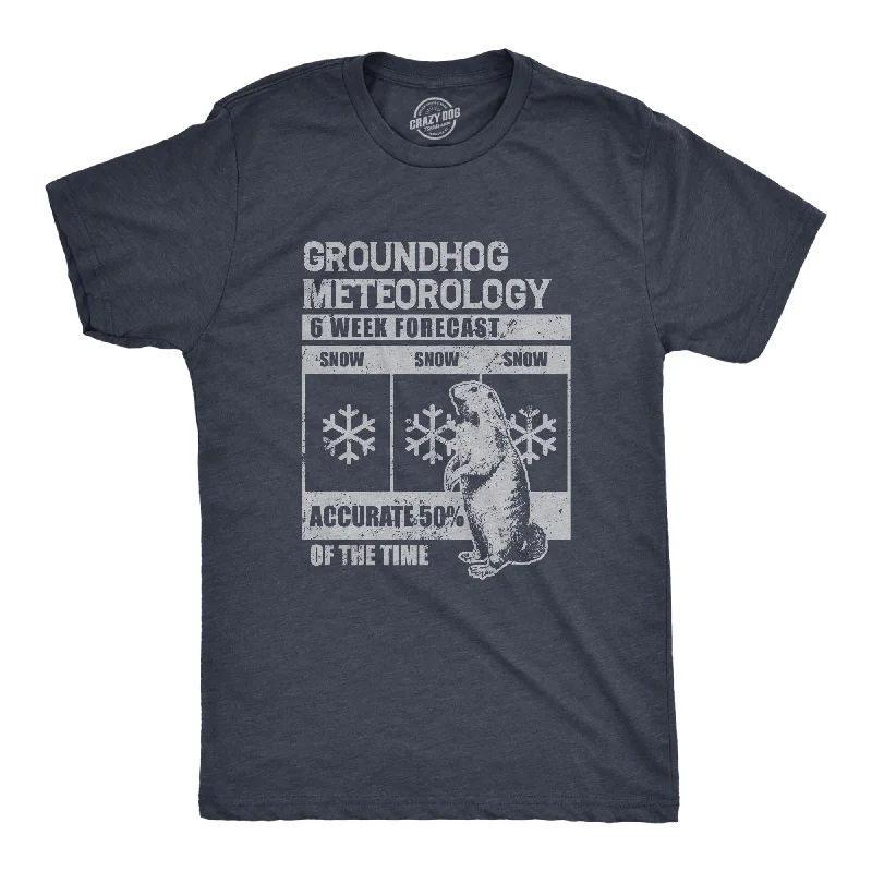 Men's eco - friendly recycled t - shirts for sustainable fashion choicesGroundhog Meteorology Men's T Shirt Men's eco - friendly recycled t - shirts for sustainable fashion choicesGroundhog Meteorology Men's T Shirt