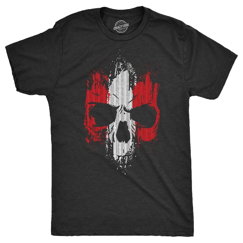 Men's UV - protection t - shirts for outdoor activities in the sunGrunge Striped Skull Men's T Shirt Men's UV - protection t - shirts for outdoor activities in the sunGrunge Striped Skull Men's T Shirt