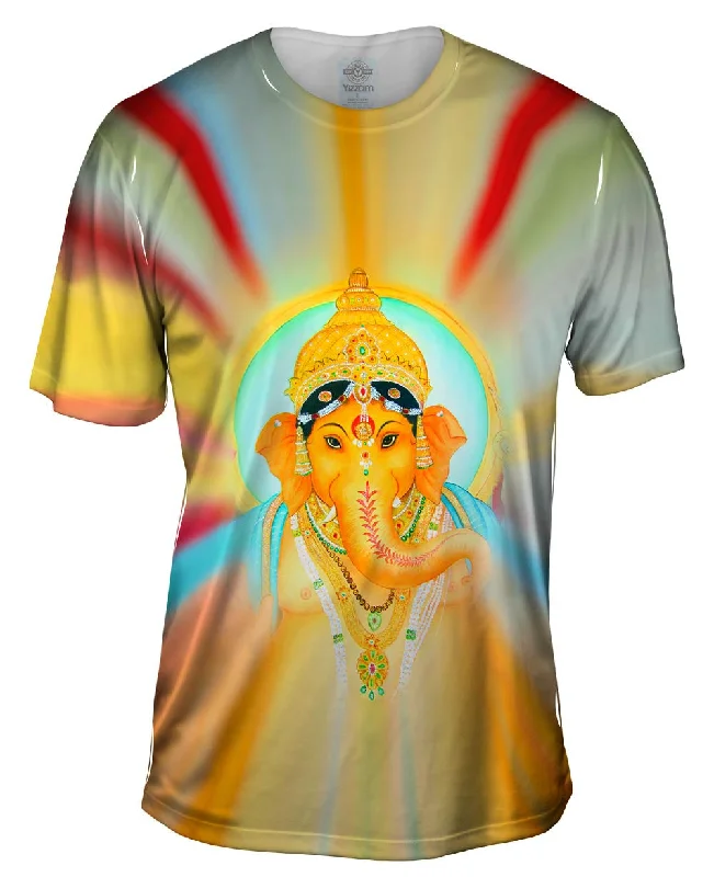 Men's lightweight performance t - shirts for running marathonsHindu God - "Ganesha Almighty" Men's lightweight performance t - shirts for running marathonsHindu God - "Ganesha Almighty"
