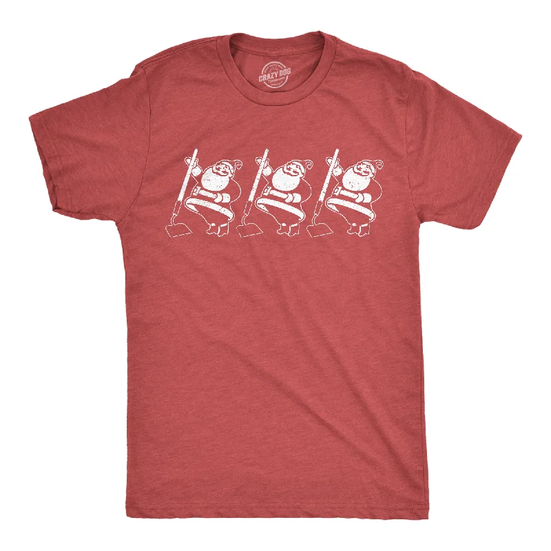Men's plus - size pocket t - shirts with a classic lookHo Hoe Santa Men's T Shirt