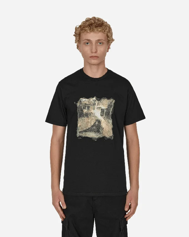 Men's smart - casual checkered t - shirts for semi - formal occasionsQuarter Pipe T-Shirt Black Men's smart - casual checkered t - shirts for semi - formal occasionsQuarter Pipe T-Shirt Black