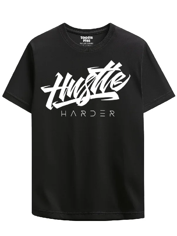 Men's lightweight performance t - shirts for running marathonsHUSTLE HARD T-shirt