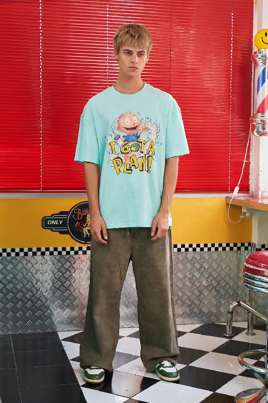 Men's polo t - shirts with a contrast collar for a preppy lookI Got A Plan Oversized T-shirt Men's polo t - shirts with a contrast collar for a preppy lookI Got A Plan Oversized T-shirt