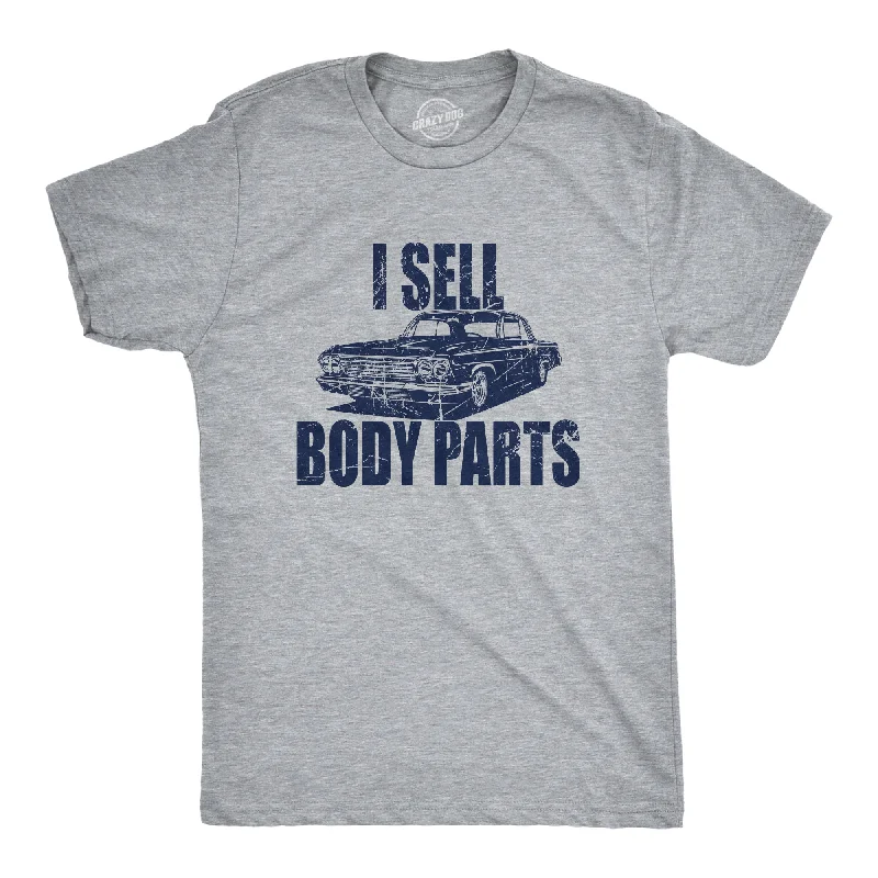 Men's slim - fit graphic t - shirts with vintage rock band printsI Sell Body Parts Men's T Shirt Men's slim - fit graphic t - shirts with vintage rock band printsI Sell Body Parts Men's T Shirt