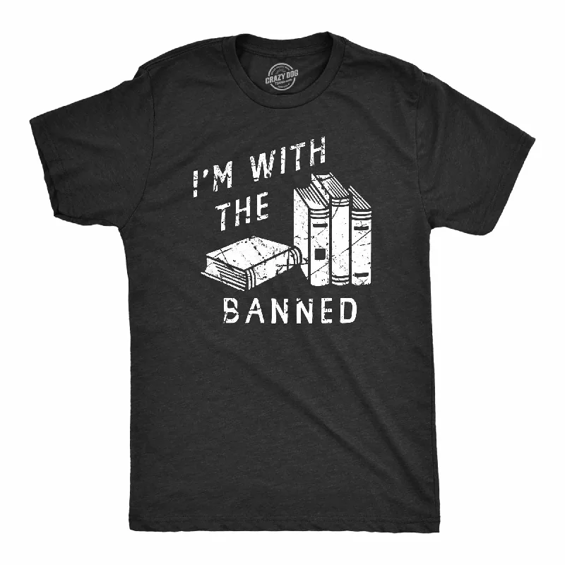 Men's eco - friendly recycled t - shirts for sustainable fashion choicesIm With The Banned Men's T Shirt Men's eco - friendly recycled t - shirts for sustainable fashion choicesIm With The Banned Men's T Shirt