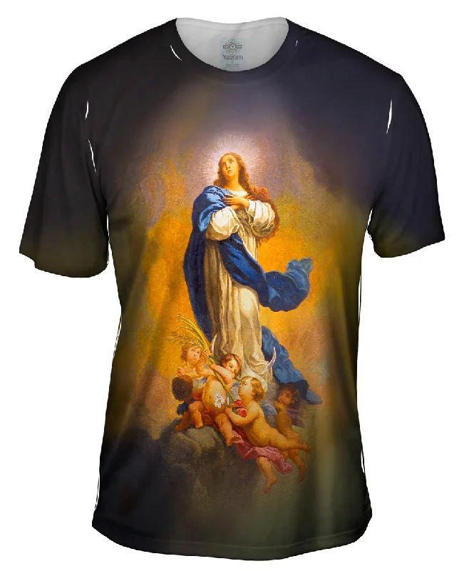 Men's eco - friendly recycled t - shirts for sustainable fashion choices"Immaculate Conception" Men's eco - friendly recycled t - shirts for sustainable fashion choices"Immaculate Conception"