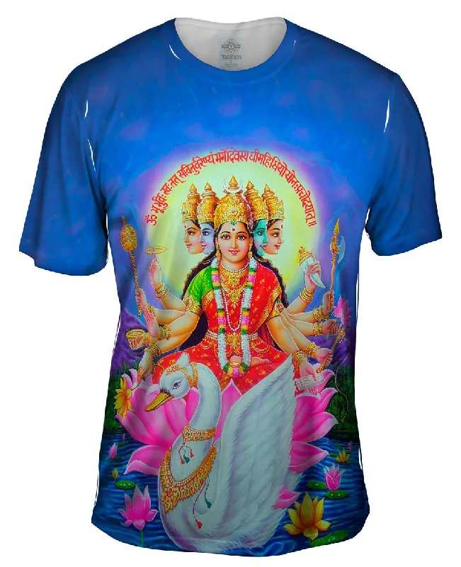Men's v - neck muscle t - shirts for a body - building aestheticIndia - "Goddess Gayatri Maa" Men's v - neck muscle t - shirts for a body - building aestheticIndia - "Goddess Gayatri Maa"