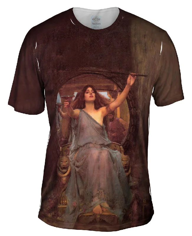Men's polo t - shirts with a contrast collar for a preppy lookJohn William Waterhouse - "Circe Offering the Cup to Ulysses" Men's polo t - shirts with a contrast collar for a preppy lookJohn William Waterhouse - "Circe Offering the Cup to Ulysses"