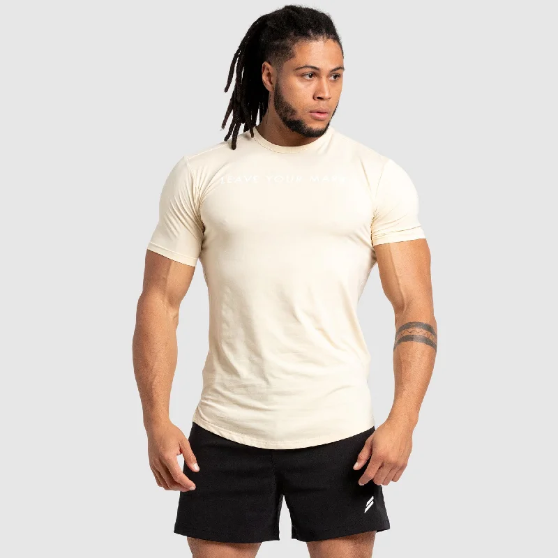 Men's printed Hawaiian t - shirts for tropical vacationsLeave Your Mark Drop Tee - Beige Men's printed Hawaiian t - shirts for tropical vacationsLeave Your Mark Drop Tee - Beige