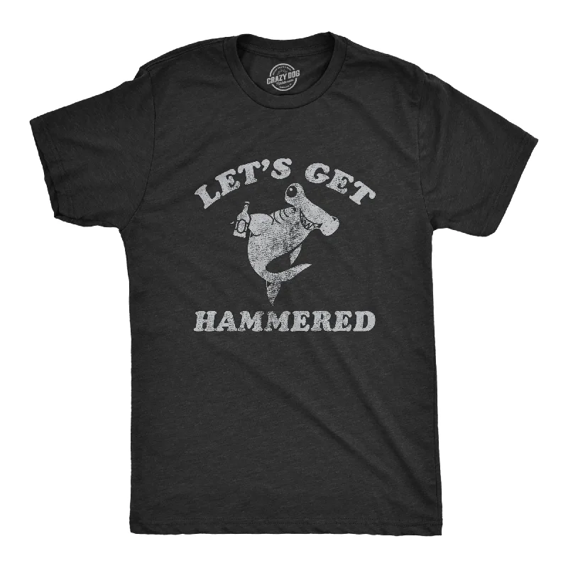 Men's eco - friendly recycled t - shirts for sustainable fashion choicesLets Get Hammered Shark Men's T Shirt Men's eco - friendly recycled t - shirts for sustainable fashion choicesLets Get Hammered Shark Men's T Shirt