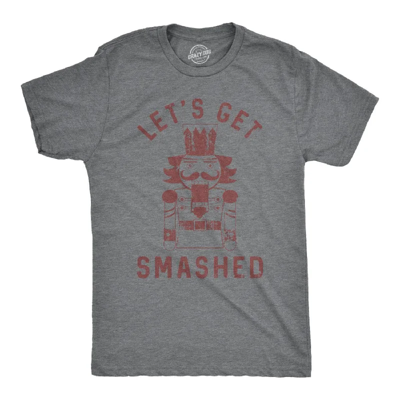 Men's button - front t - shirts with a unique artistic printLet's Get Smashed Nutcracker Men's T Shirt Men's button - front t - shirts with a unique artistic printLet's Get Smashed Nutcracker Men's T Shirt