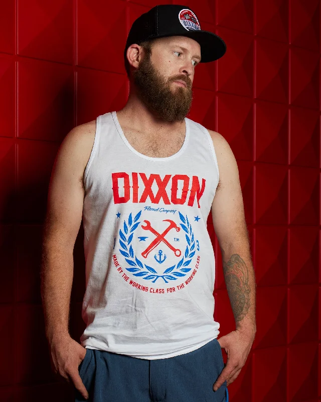 Men's tie - dye t - shirts with a bohemian styleMade Tank - Red, White, & Blue