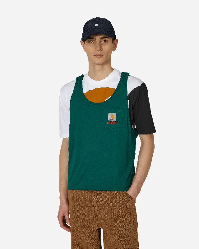 Men's ribbed t - shirts with a textured finish for added styleCarhartt WIP Pocket T-Shirt Green Men's ribbed t - shirts with a textured finish for added styleCarhartt WIP Pocket T-Shirt Green