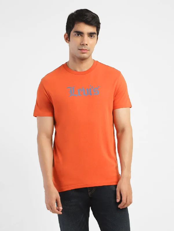 Men's mock - neck t - shirts with a modern and sleek styleMen's Brand Logo Crew neck T-shirt Men's mock - neck t - shirts with a modern and sleek styleMen's Brand Logo Crew neck T-shirt
