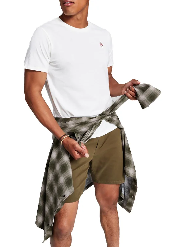 Men's distressed denim - look t - shirts with a rugged appealMens Knit Graphic T-Shirt Men's distressed denim - look t - shirts with a rugged appealMens Knit Graphic T-Shirt