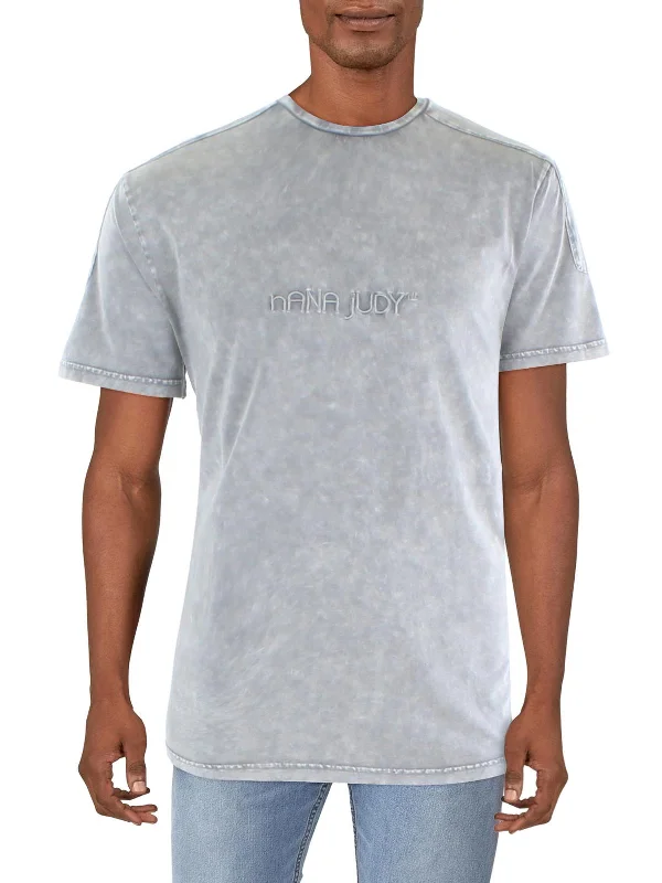 Men's smart - casual checkered t - shirts for semi - formal occasionsMens Logo Cotton T-Shirt Men's smart - casual checkered t - shirts for semi - formal occasionsMens Logo Cotton T-Shirt