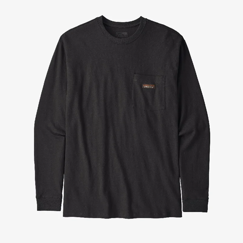 Men's button - front t - shirts with a unique artistic printMen's Long-Sleeved Work Pocket T-Shirt Men's button - front t - shirts with a unique artistic printMen's Long-Sleeved Work Pocket T-Shirt