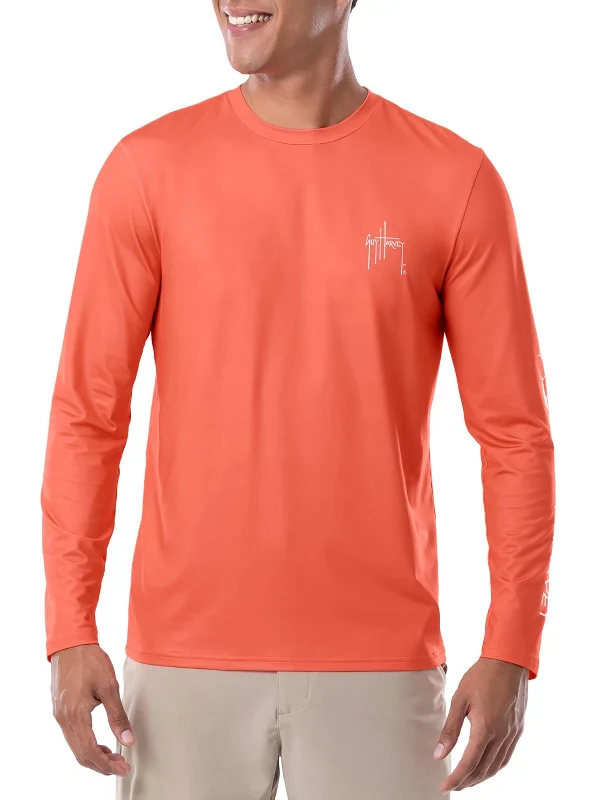 Men's button - front t - shirts with a unique artistic printMens Moisture Wicking Logo T-Shirt Men's button - front t - shirts with a unique artistic printMens Moisture Wicking Logo T-Shirt