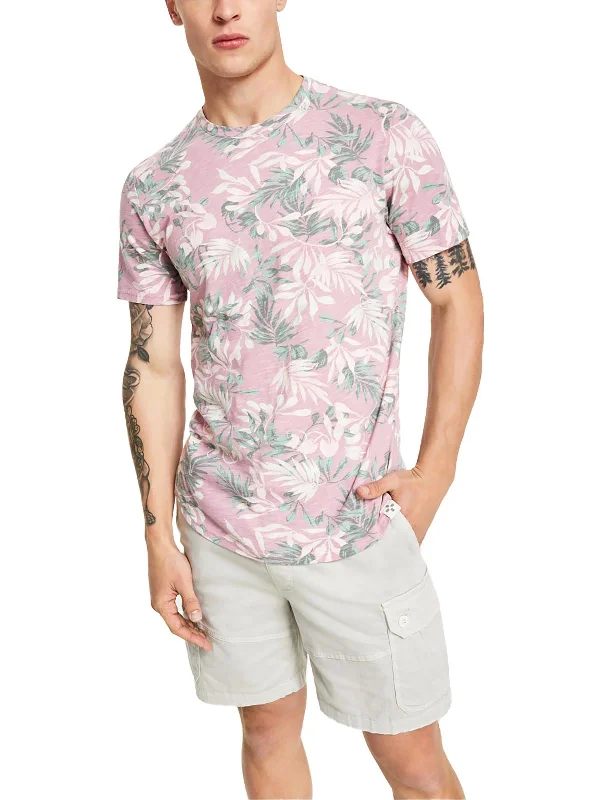 Men's eco - friendly recycled t - shirts for sustainable fashion choicesMens Printed Slub T-Shirt