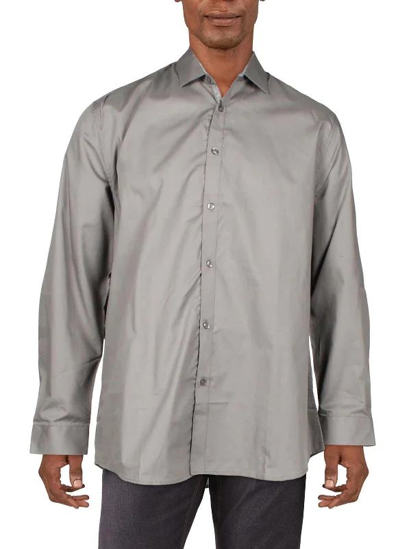 Men's organic cotton crew - neck t - shirts for everyday comfortMens Slim Fit Long Sleeves Button-Down Shirt Men's organic cotton crew - neck t - shirts for everyday comfortMens Slim Fit Long Sleeves Button-Down Shirt