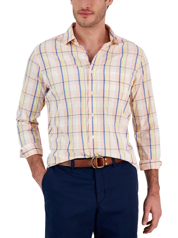 Men's long - sleeve henley t - shirts with button - down placketsMens Woven Classic Fit Button-Down Shirt Men's long - sleeve henley t - shirts with button - down placketsMens Woven Classic Fit Button-Down Shirt