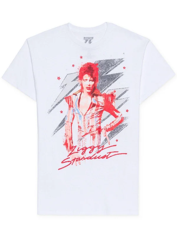 Men's ribbed t - shirts with a textured finish for added styleMens Ziggy Stardust Crewneck Graphic T-Shirt Men's ribbed t - shirts with a textured finish for added styleMens Ziggy Stardust Crewneck Graphic T-Shirt
