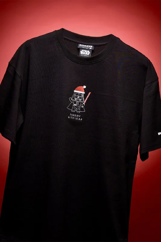 Men's antimicrobial t - shirts for odor - free freshness during travelMerry Sith-Mas Oversized T-shirt Men's antimicrobial t - shirts for odor - free freshness during travelMerry Sith-Mas Oversized T-shirt