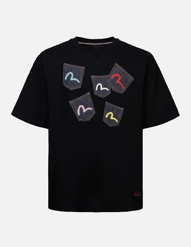 Men's slim - fit graphic t - shirts with vintage rock band printsMulti-Pocket T-Shirt Men's slim - fit graphic t - shirts with vintage rock band printsMulti-Pocket T-Shirt