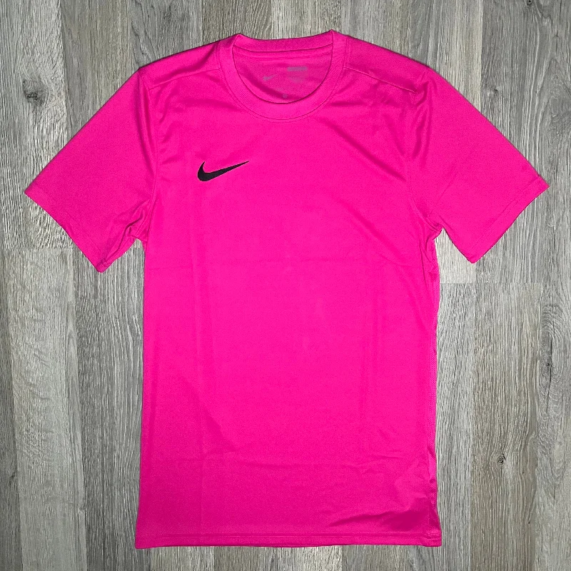 Men's short - sleeve linen t - shirts for summer beach outingsNike Dri-Fit Tee Pink